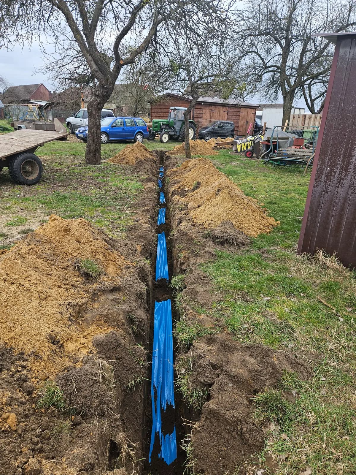 Wykop pod przyłącze wodne